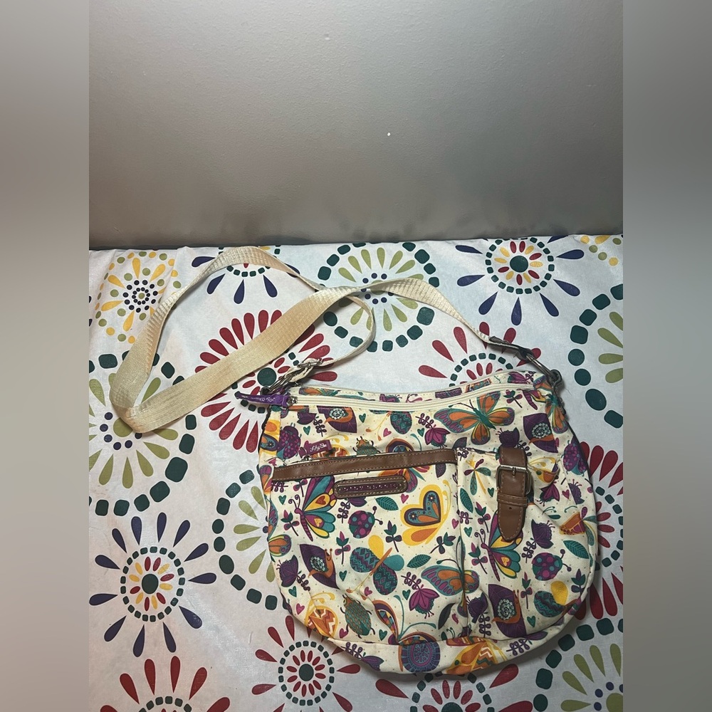Lily Bloom Purse -Butterfly and Bugs-Crossbody-Shoulder Bag